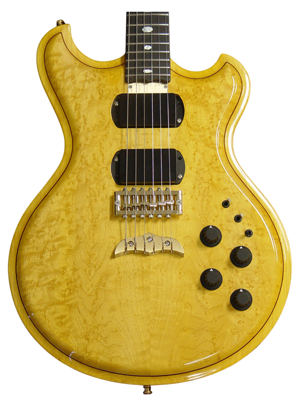 Skylark guitar in Bird's-eye Maple