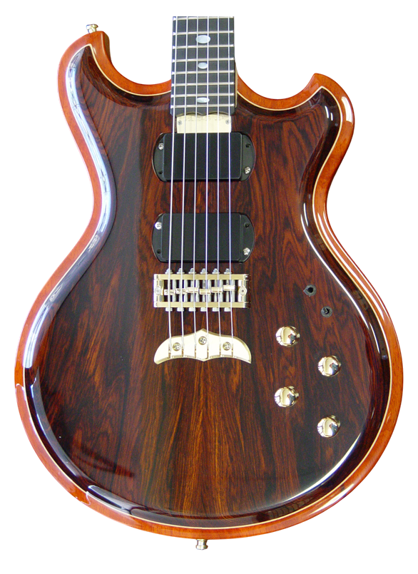 Skylark guitar in Cocobolo
