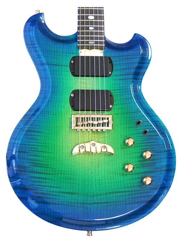Skylark guitar in Oceanburst