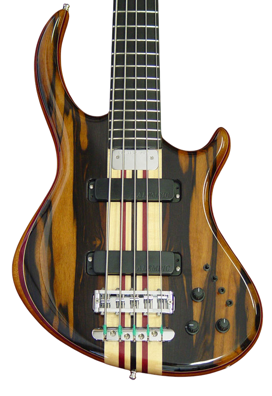 Rogue bass in Macassar Ebony
