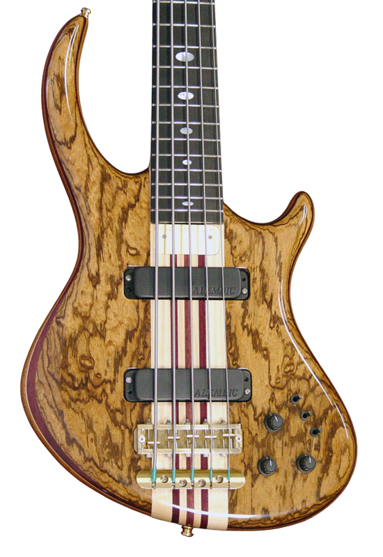 Rogue bass in Flatsawn Zebrawood