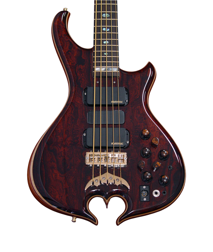 Series II bass in Quilted Cocobolo