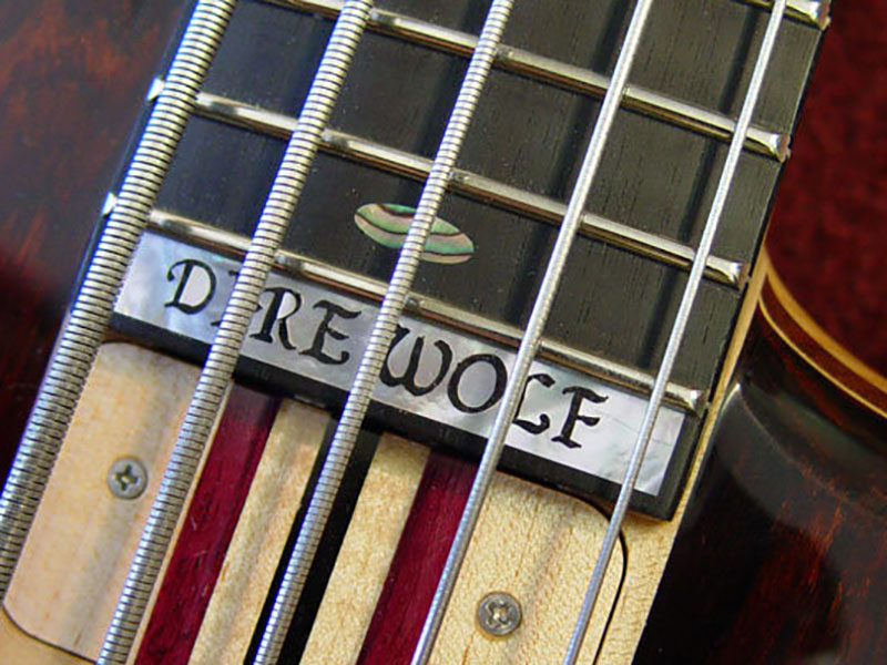 Dire Wolf nameplate inlay