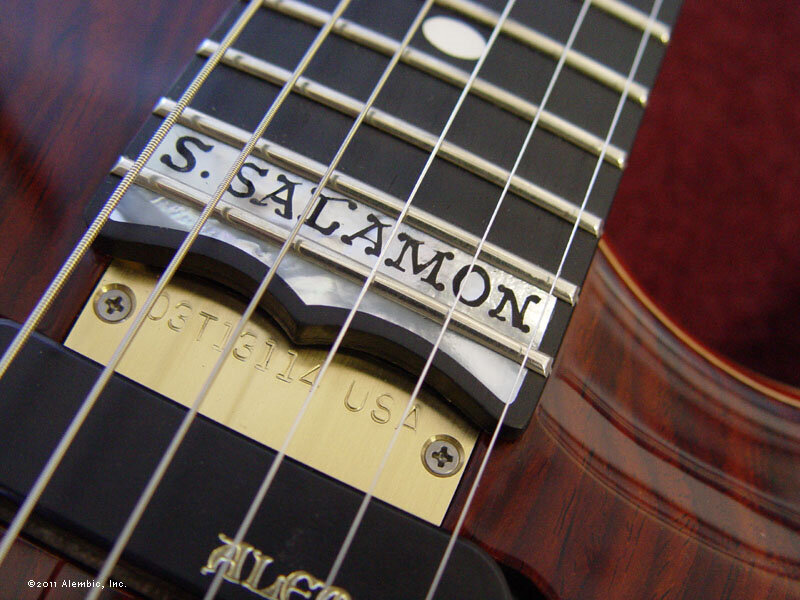 S. Salamon nameplate inlay
