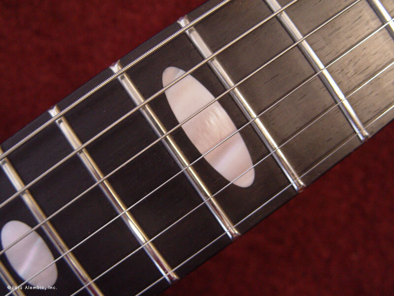 Pink mother of pearl oval inlay