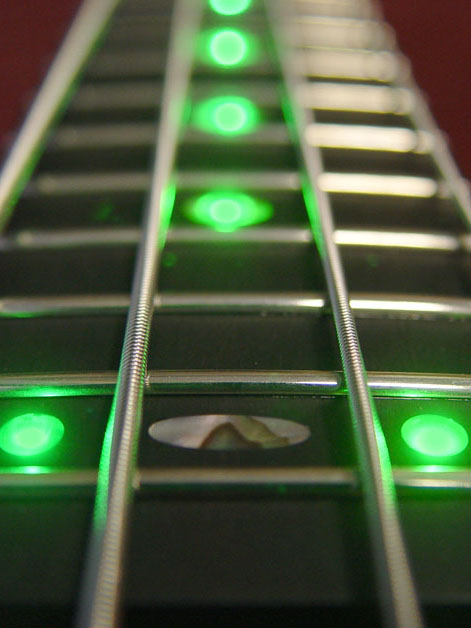 Front Laser LEDs in green
