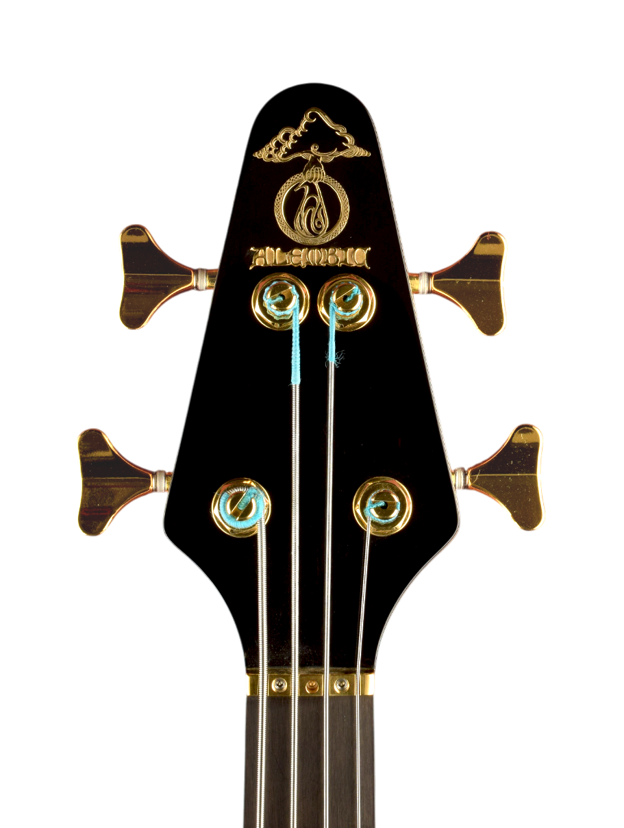 Goldplated logo with script