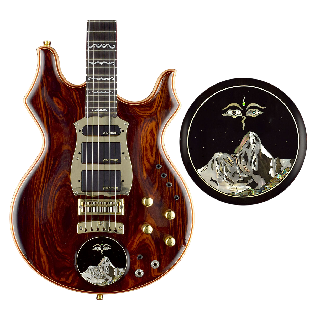 Cocbolo Tribute with Ama Dablam medallion inlay