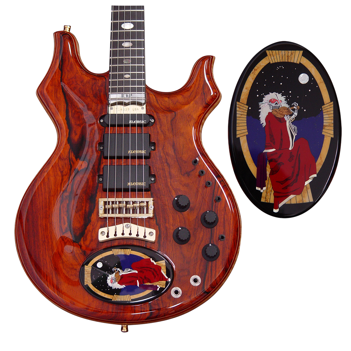 Cocobolo Tribute with Blues for Allah medallion inlay