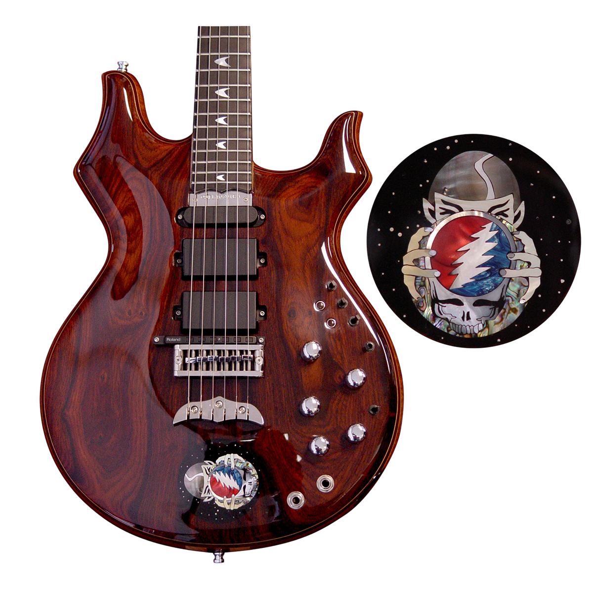 Cocobolo Tribute with Deadhead Mindmeld medallion inlay