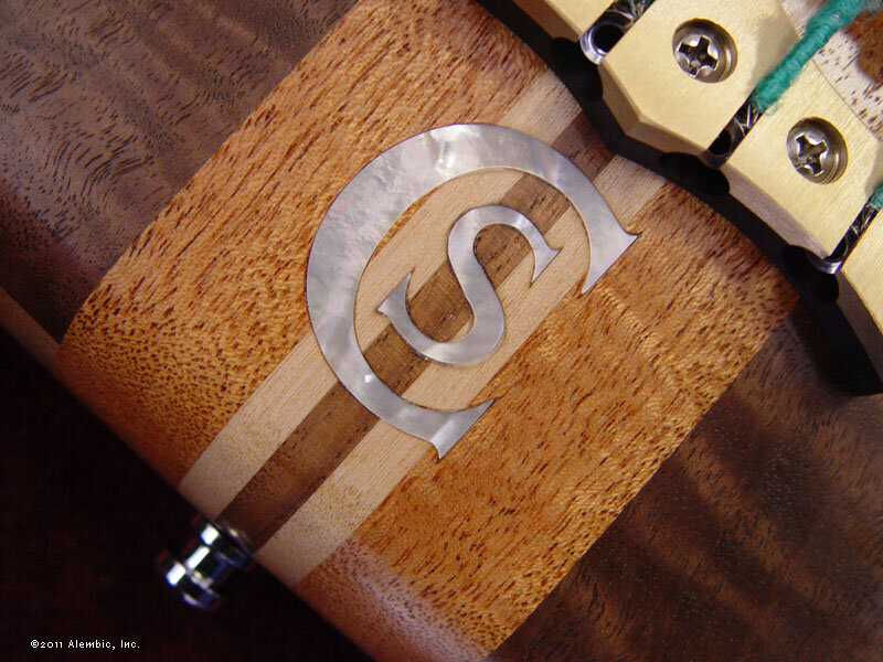 SC inlay in mother of pearl