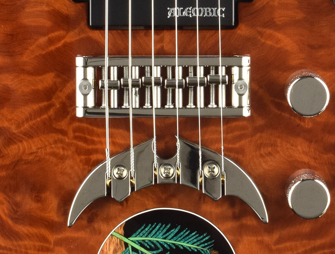 Chromeplated Bird of Prey guitar tailpiece